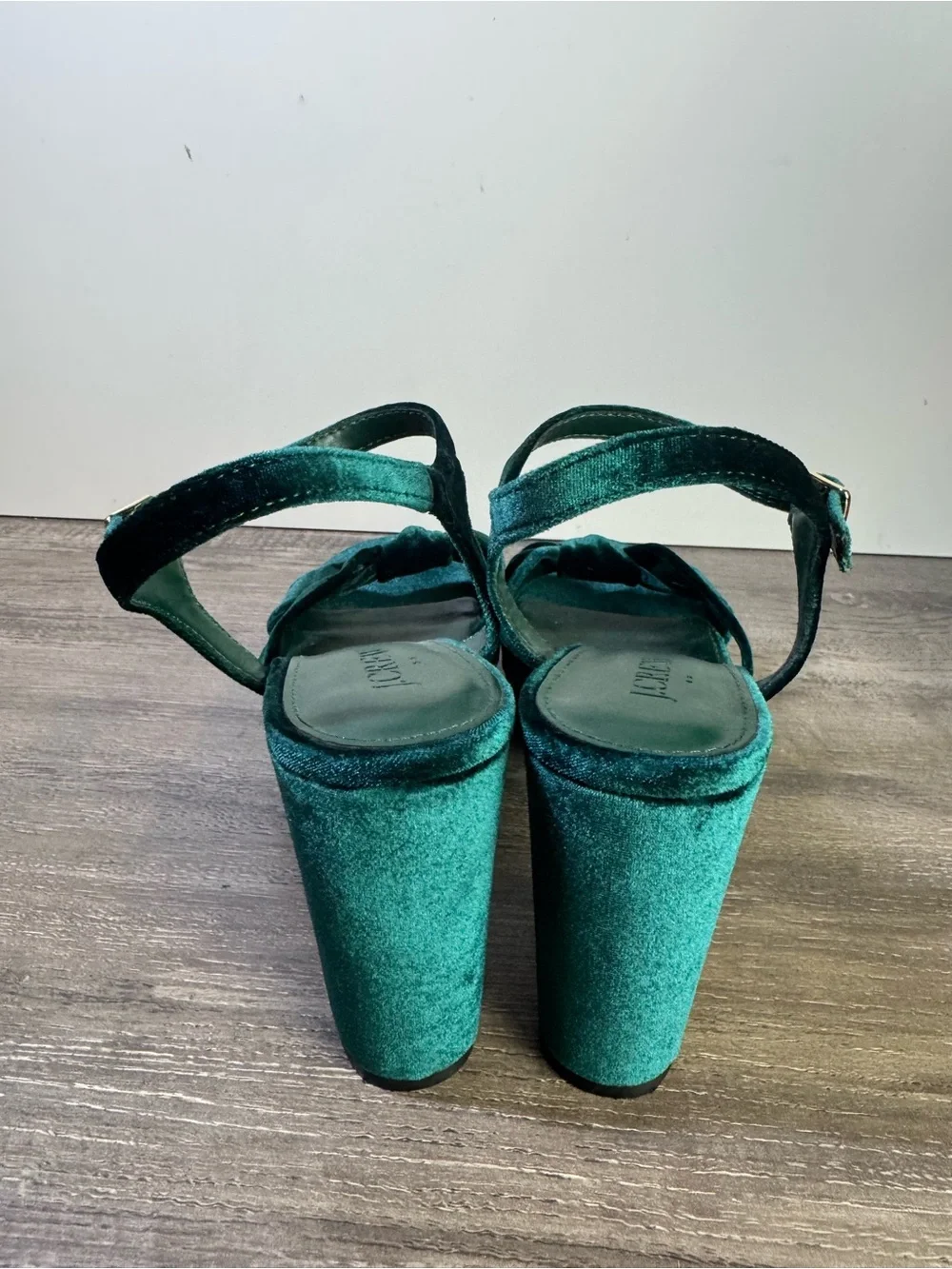 J. Crew velvet sandals